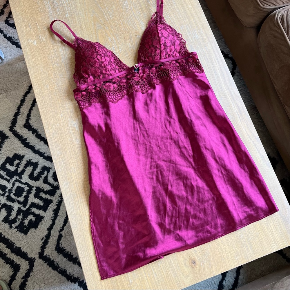 la Senza | magenta babydoll spaghetti straps